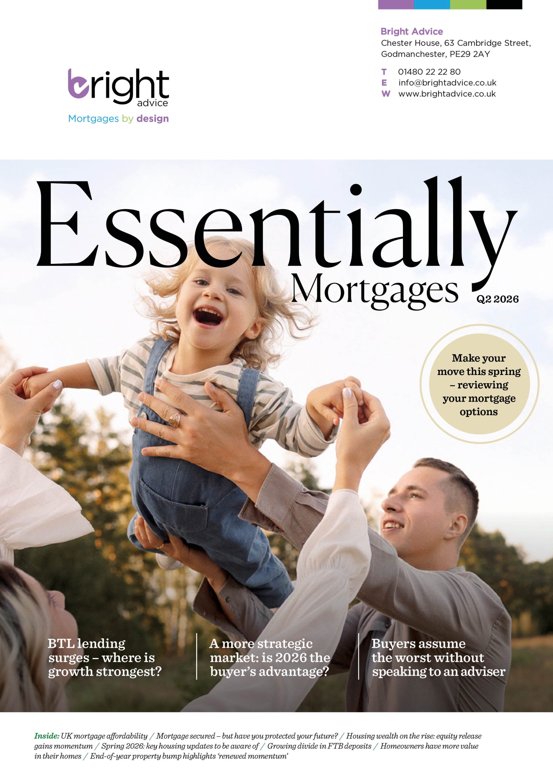 bright cover Essentially Mortgages Spring 2026
